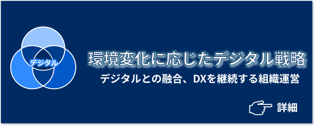 経営戦略・組織マネジメント・業務プロセスとデジタルとの融合、DXを成功させ継続するための組織運営