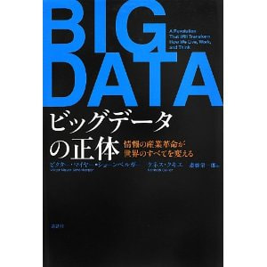 書籍　ビッグデータの正体 情報の産業革命が世界のすべてを変える/ビクター・マイヤー=ショーンベルガー、ケネス・クキエ(著)