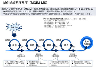意味ズレ統合モデル成熟度尺度（MGIM-MS） | 意味の進化を測定して組織進化を再現可能にするモデル